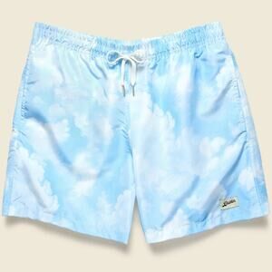 Bather Men's Clouds Pattern Swim Trunks Size M
